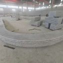 吉安 芝麻白异形坐凳，自然面光面弧形加工