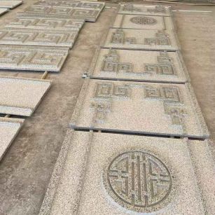 吉安 白麻花岗岩外墙立面雕刻板