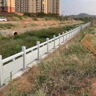吉安 白麻河道栏杆效果展示图