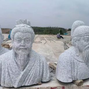 吉安 白麻花岗岩石材人物立体雕刻