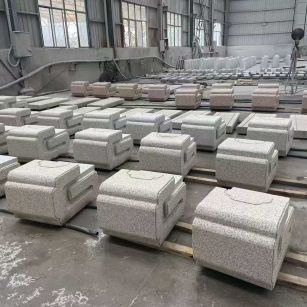 吉安 白麻花岗岩异形加工-石凳，坐凳