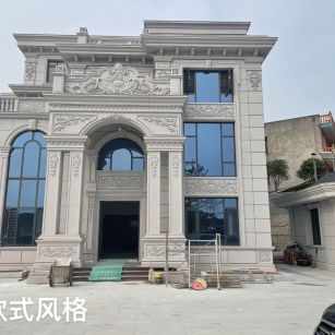 吉安 白麻花岗岩别墅外墙干挂