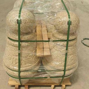 吉安 黄金麻异形定制雕花——棒棒糖挡车柱