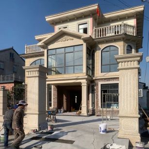 吉安 黄金麻花岗岩荔枝面别墅外墙干挂私家专属