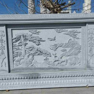 吉安 芝麻白大型照壁，屏风，影壁