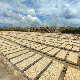 吉安 黄金麻荔枝面花岗岩石材地铺石防护中