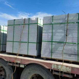 吉安 芝麻白花岗岩地铺石装车日常