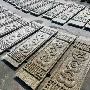 吉安 黄金麻花岗岩外墙雕刻板