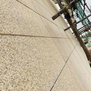 吉安 黄金麻花岗岩荔枝面外墙干挂石材效果示例