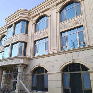 吉安 黄金麻花岗岩别墅外墙干挂