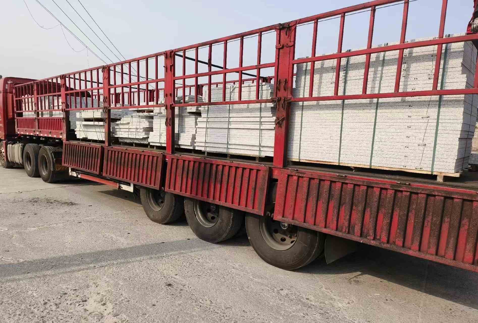 吉安 白麻荔枝面外墙干挂，工厂装车日常