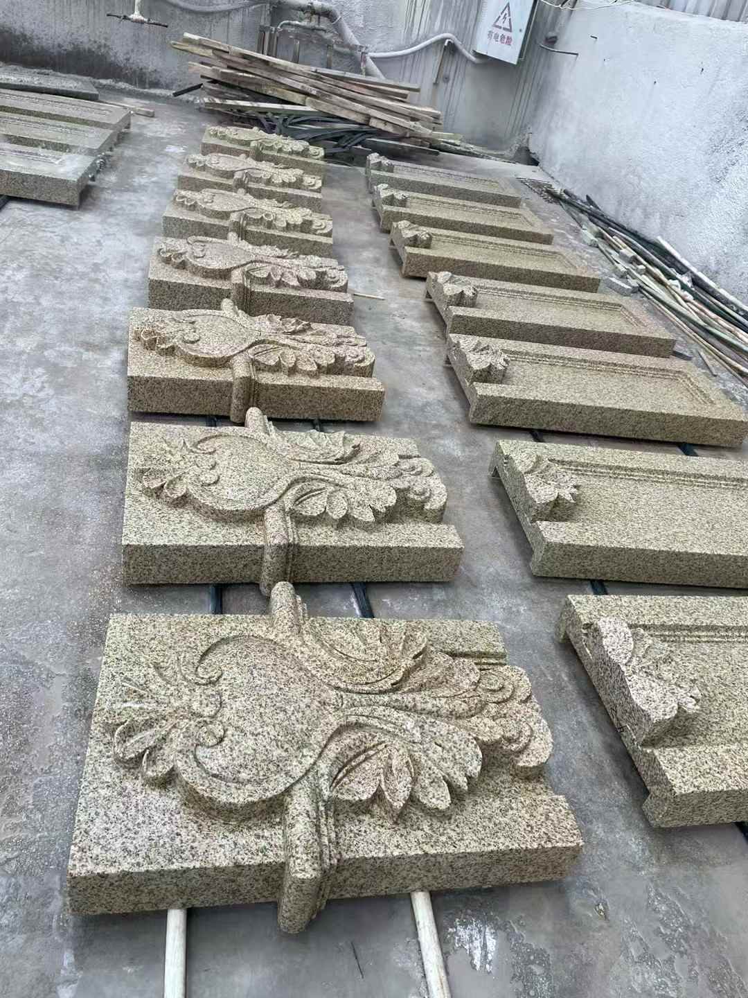 吉安 黄金麻花岗岩别墅外墙雕刻板