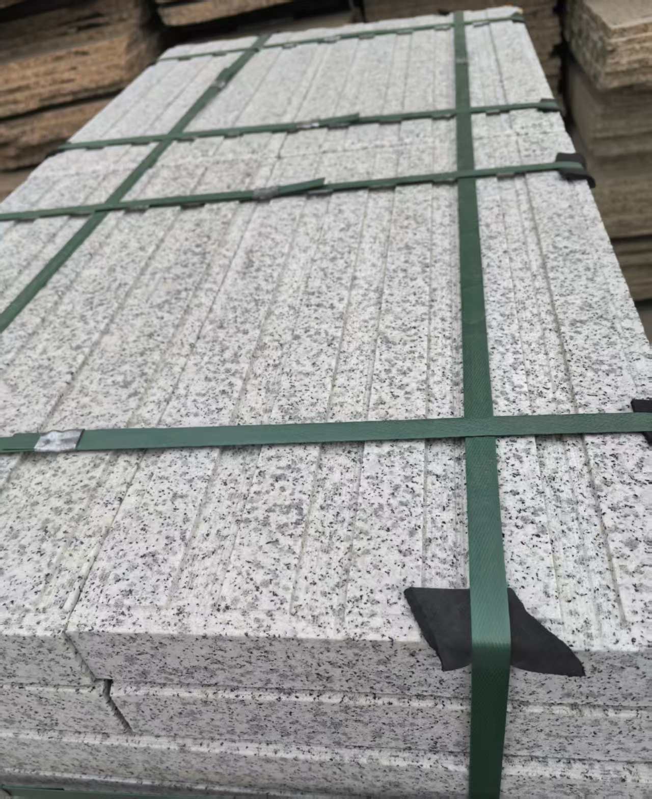 吉安 白麻花岗岩直行盲道石，盲条，地铺石