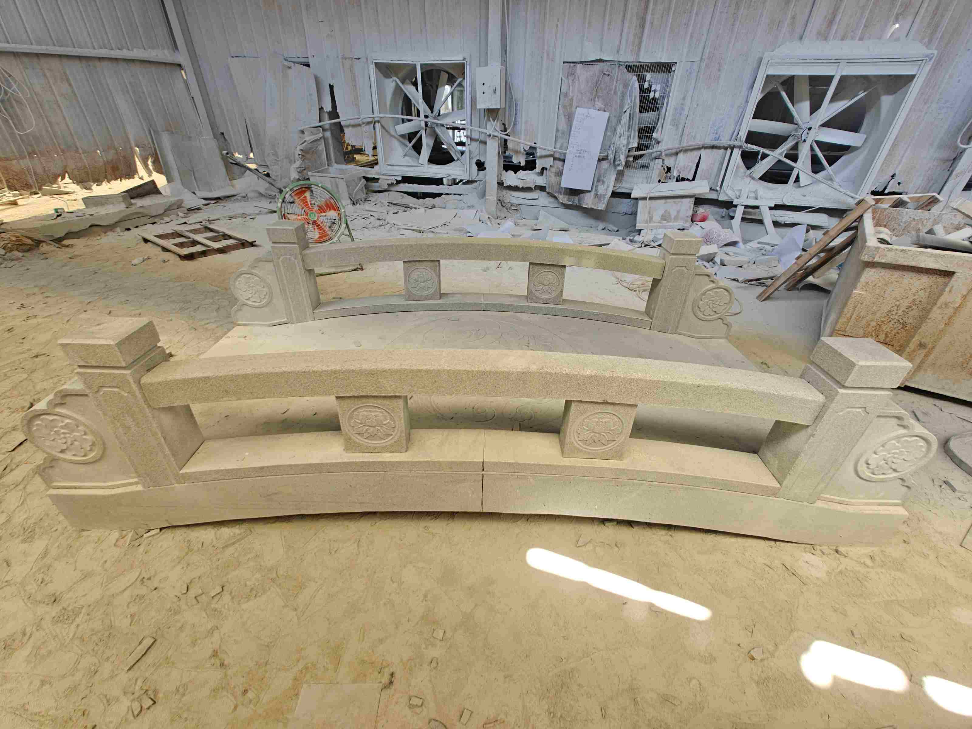 吉安 芝麻灰花岗岩异形加工-拱桥，石桥