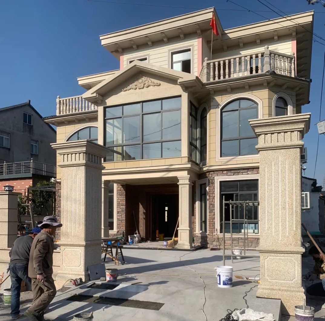 吉安 黄金麻花岗岩荔枝面别墅外墙干挂私家专属