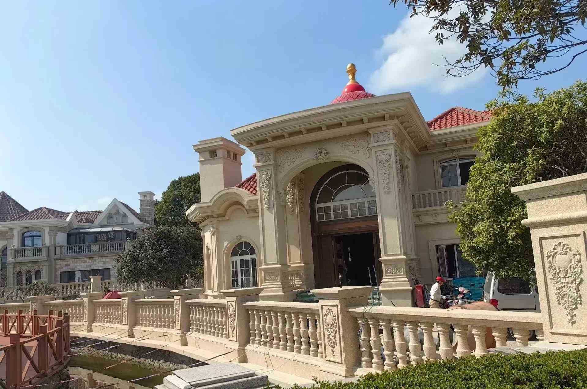 吉安 黄金麻花岗岩欧式别墅