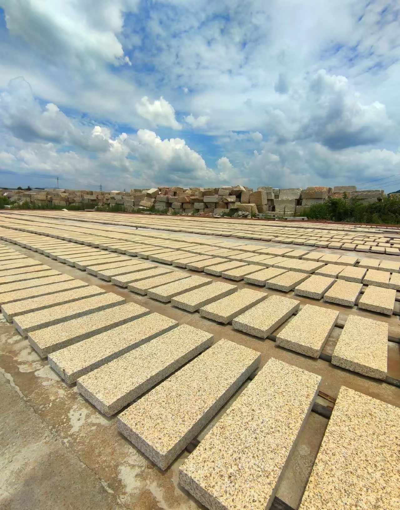 吉安 黄金麻荔枝面花岗岩石材地铺石防护中