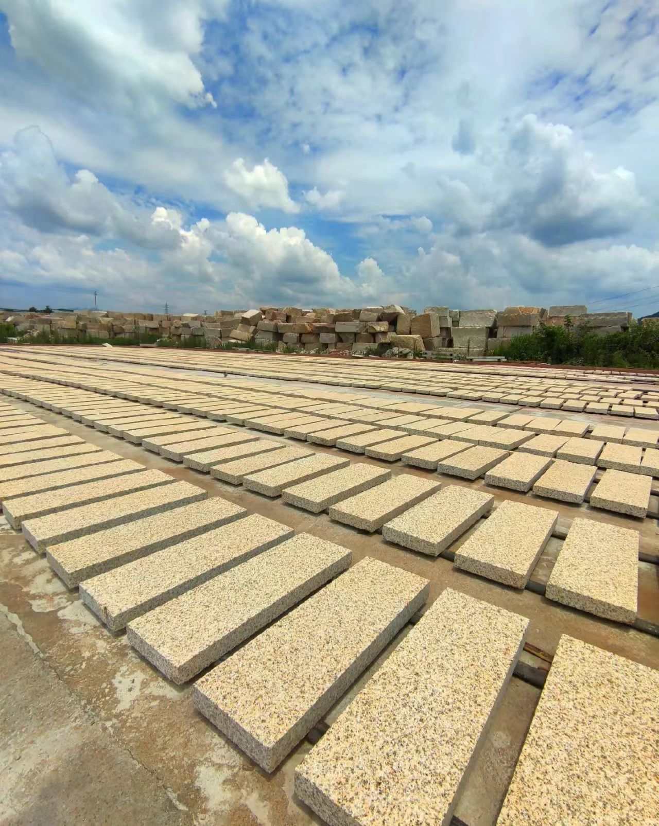 吉安 黄金麻花岗岩荔枝面地铺石防护中