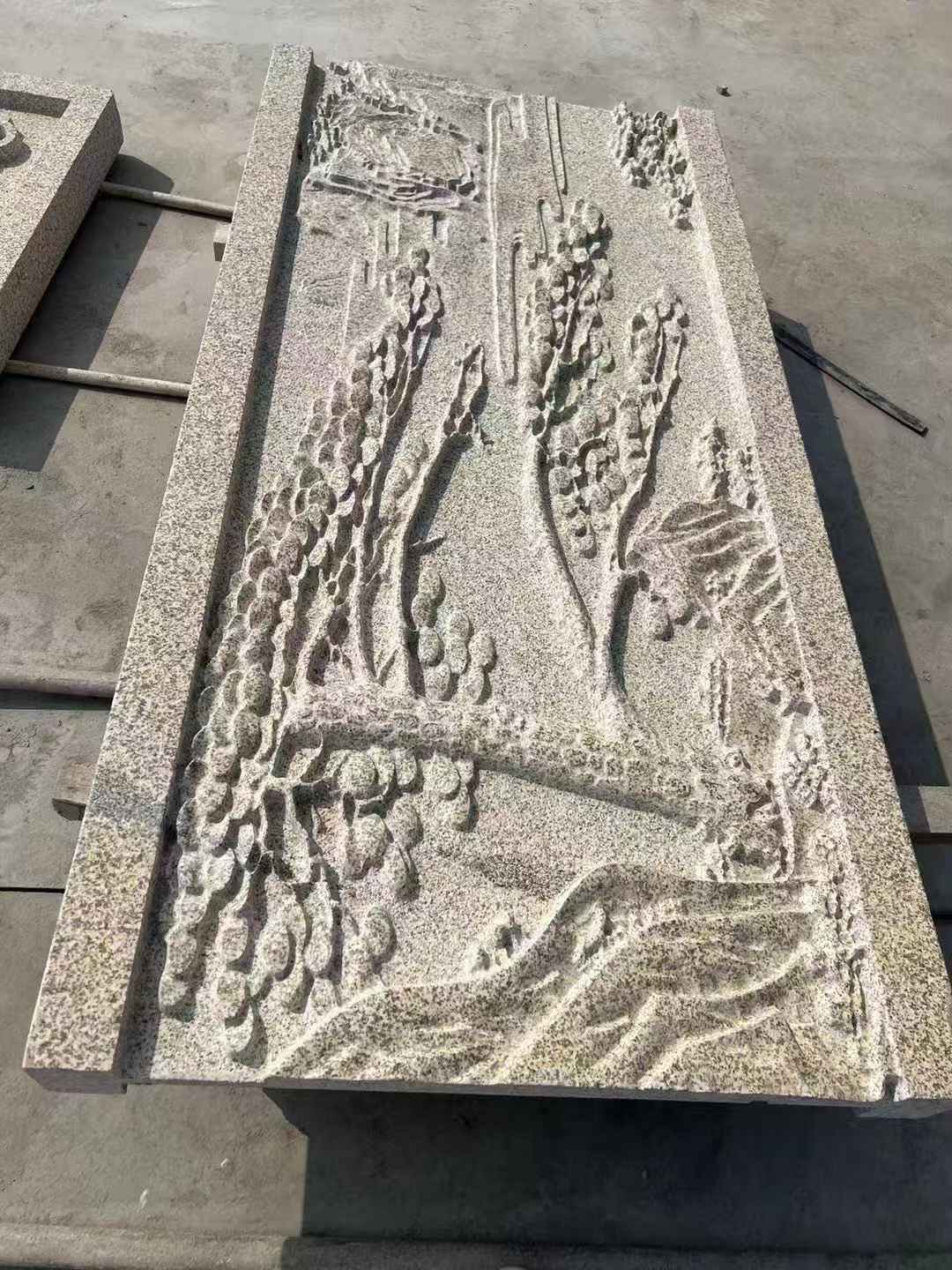 吉安 黄金麻雕刻板浮雕迎客松